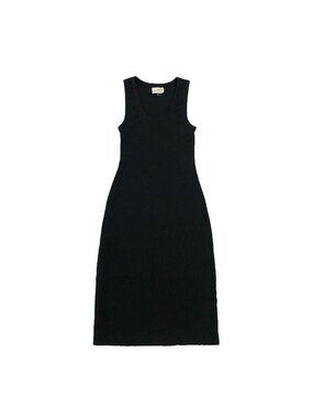 Universal Thread Tank Midi Dress Womens XS Black Scoop Neck Sleeveless Stretch